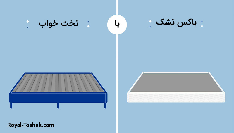 مقایسه باکس تشک با تخت خواب